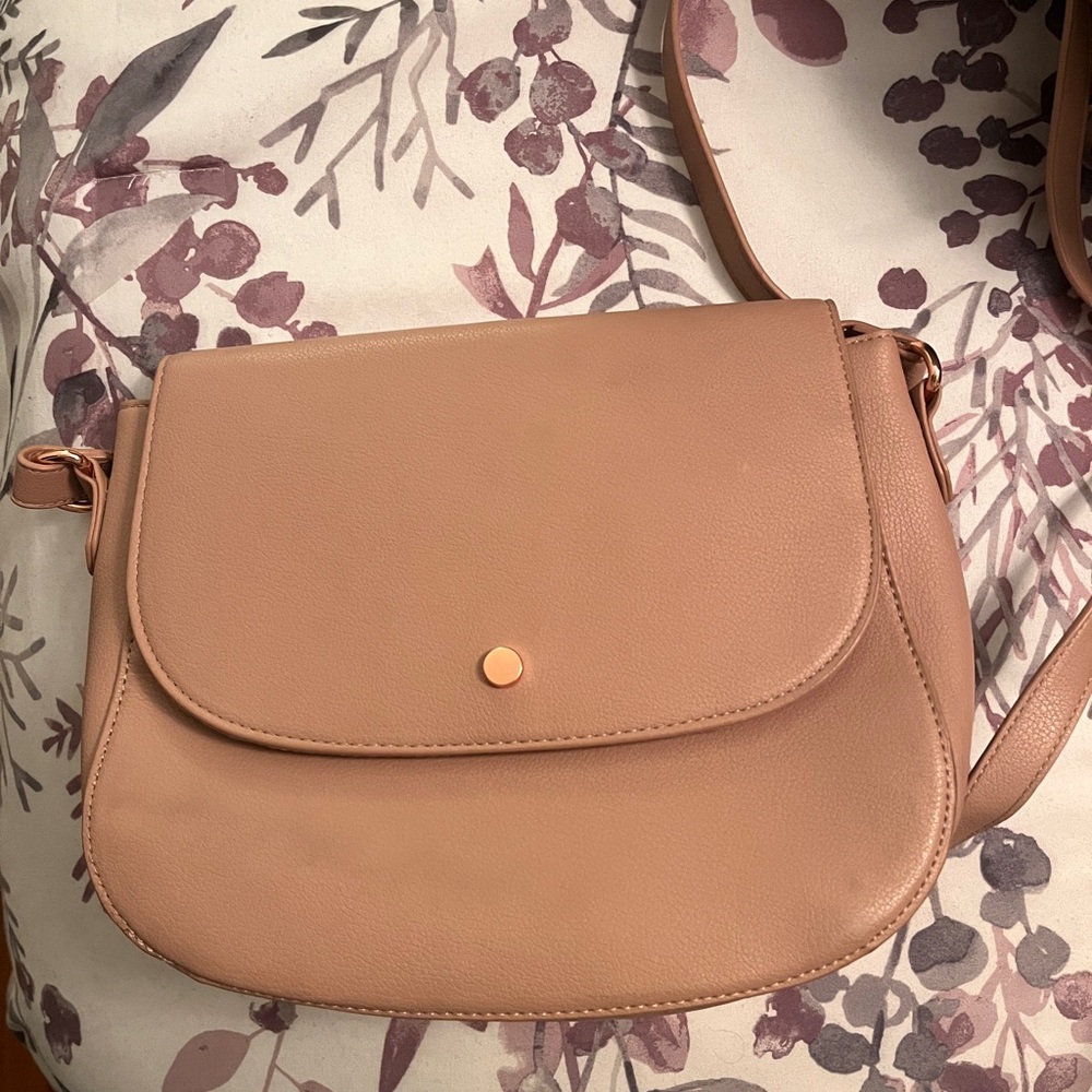 Elegant Mauve/Rose Crossbody Bag